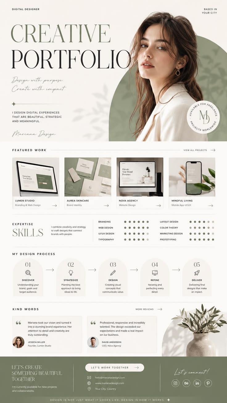 creative portfolio website design inspiration modern web designer ui ux portfolio